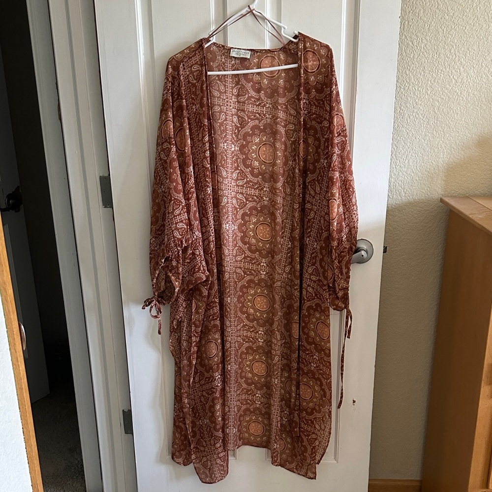 Dress Forum Rust Kimono Cardigan